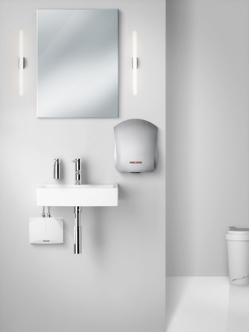 Автоматическая сушилка для рук Stiebel Eltron Ultronic Wв интерьере