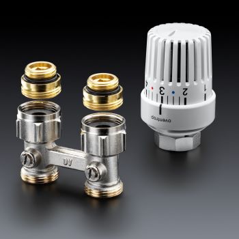 Oventrop Multiflex F ZB 1/2"HPx3/4"HP Узел нижнего подключения прямой