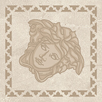 Versace Emote Tozzetto Crema Marfil 10x10 см Декор