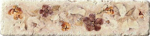 Serenissima Marble Style Listello Travertino 5x20 см Бордюр