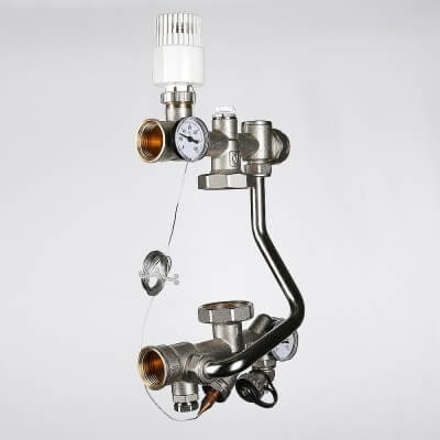 Valtec Technomix 200 мм, 130 мм Насосно-смесительный узел для теплого пола 