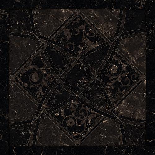 Versace Emote Fondo Intarsio Nero Amasanta 78x78 см Напольная плитка
