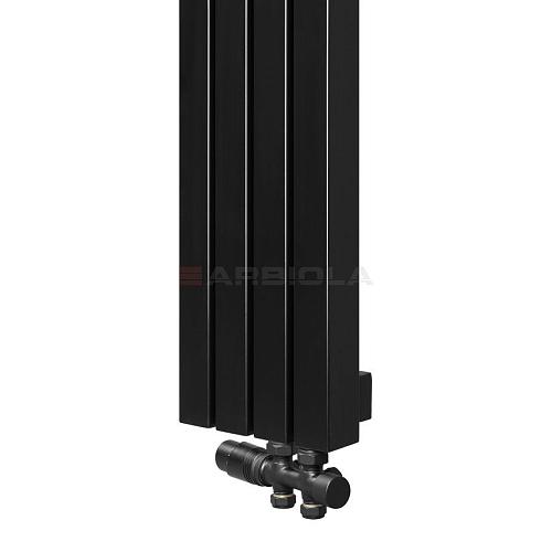 Arbiola Mono V 1500-60-16 секции черный вертикальный радиатор c нижним подключением