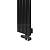 Arbiola Liner V 1200-36-06 секции черный вертикальный радиатор c нижним подключением
