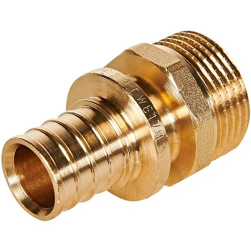 ROMMER Переходник с наружной резьбой 20xG3/4 для трубы из сшитого полиэтилена осевой