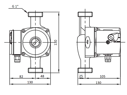 BASIC 15-7S N 130 1x230V Циркуляционный насос