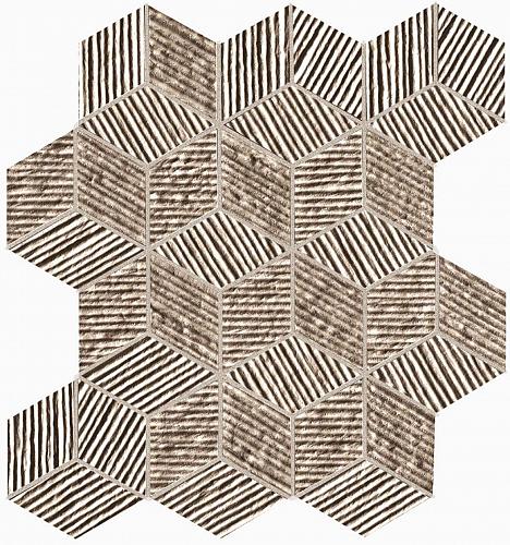 Fap Ceramiche Lumina Glam Taupe Cube Mosaico 22,5×26 см Мозаика