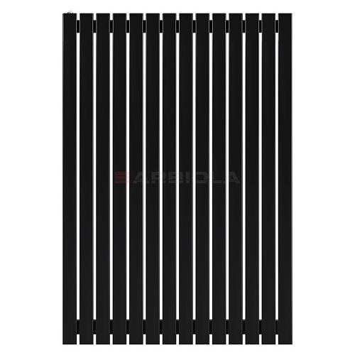 Arbiola Mono H 1250-60-14 секции черный вертикальный радиатор c боковым подключением