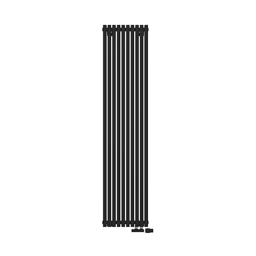 КЗТО QUADRUM 30 V 1- 1750-10 R RAL1T103S9005 Радиатор (черный матовый муар) с нижним подключением