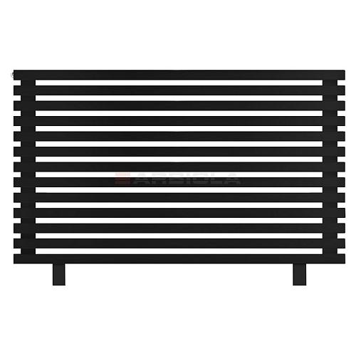 Arbiola Gorizont Ritmo HZ 1250-40-13 секций чёрный горизонтальный  радиатор c боковым подключением (на ножках)