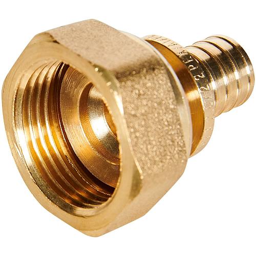 ROMMER Переходник с накидной гайкой 16xG3/4 для трубы из сшитого полиэтилена осевой