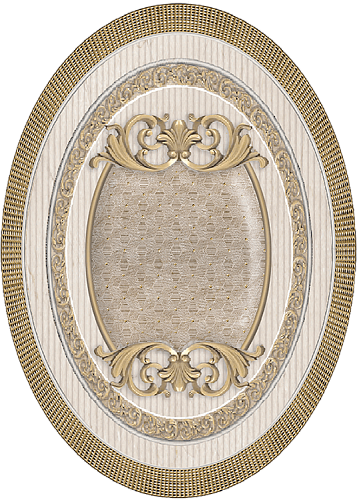 El Molino Venecia Plata-Beige Medallon 10x14 см Вставка