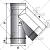 Тройник 45° Вулкан 80 мм VHR без изоляции