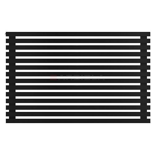 Arbiola Gorizont Ritmo H 1200-40-14 секций чёрный горизонтальный радиатор c боковым подключением