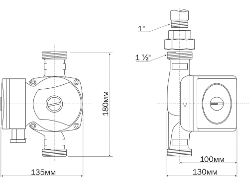 Aquario PRIME-B1-258-180 циркуляционный насос