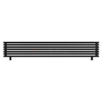 Arbiola Gorizont Ritmo HZ 2500-40-07 секций чёрный горизонтальный  радиатор c боковым подключением (на ножках)