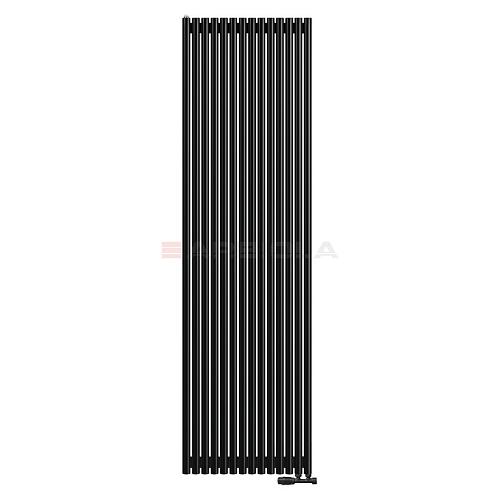 Arbiola Iris 42 V 2500-42-14 секции черный вертикальный радиатор c нижним подключением