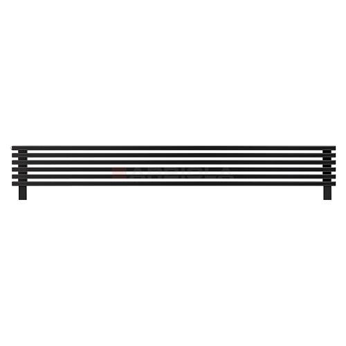 Arbiola Gorizont Compact HZ 2200-63-06 секции черный горизонтальный радиатор c боковым подключением с ножками