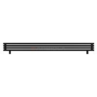 Arbiola Gorizont Ritmo HZ 2500-40-04 секции чёрный горизонтальный  радиатор c боковым подключением (на ножках)