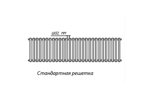 Бриз КЗТО 260 - 4000 мм Решетка декоративная дуб