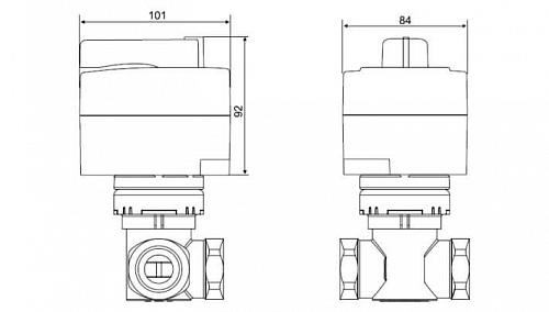 Danfoss AMB 162 DN15-50 (082H0212) Электропривод t-60c (24В)