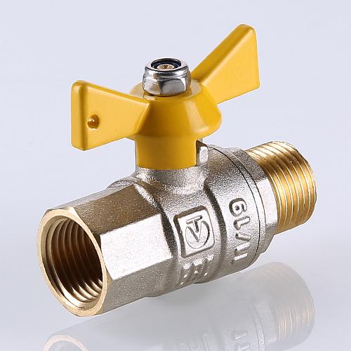 Valtec Valgas 3/4" Кран шаровый газовый внутренняя/наружная резьба рукоятка бабочка