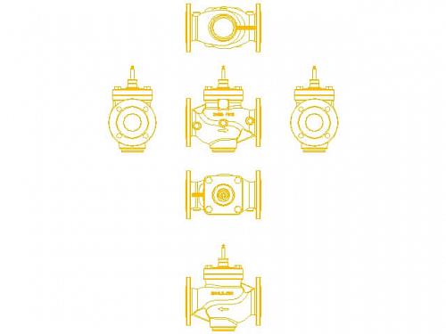 Danfoss VFM 2 DN15 (065B3054) Клапан регулирующий фланцевый Kvs-1,6 м3/ч 