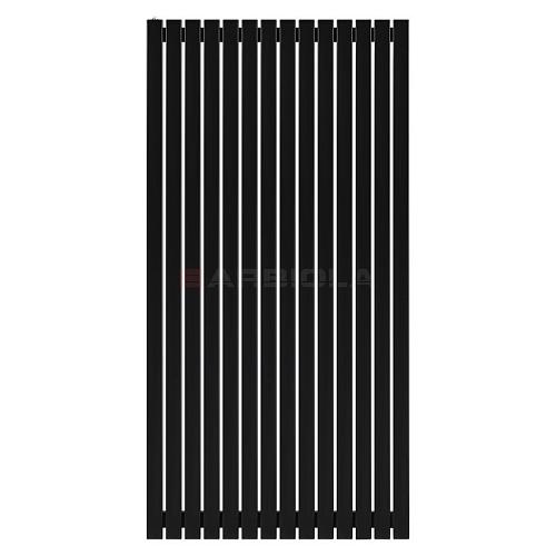 Arbiola Mono H 1800-60-14 секции черный вертикальный радиатор c боковым подключением