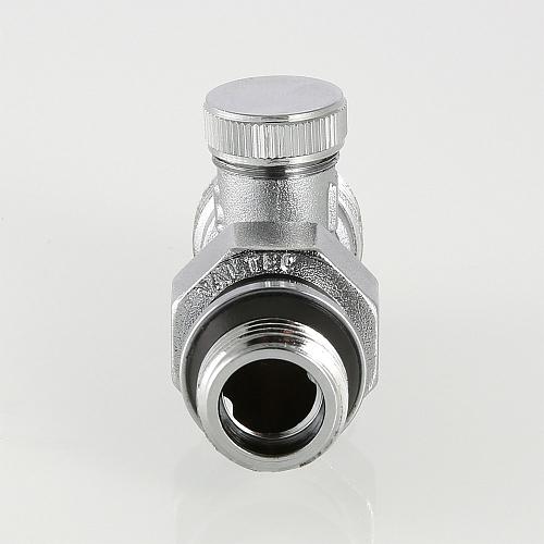 Valtec 1/2" x 3/4" (евроконус) Клапан настроечный прямой с самоуплотняющимся полусгоном и переходом