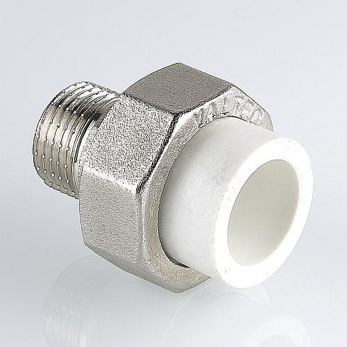 Valtec PPR Муфта 50 х 1 1/2" разъемная с переходом на наружную резьбу