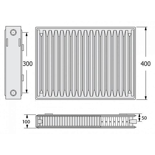 Kermi FKO 22  400x500 панельный радиатор с боковым подключением