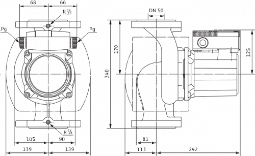 Wilo TOP-S 50/15 DM PN6/10 Циркуляционный насос фланцевый