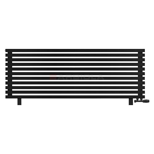 Arbiola Gorizont Ritmo VZ 1500-40-11 секций чёрный горизонтальный  радиатор c нижним подключением (на ножках)