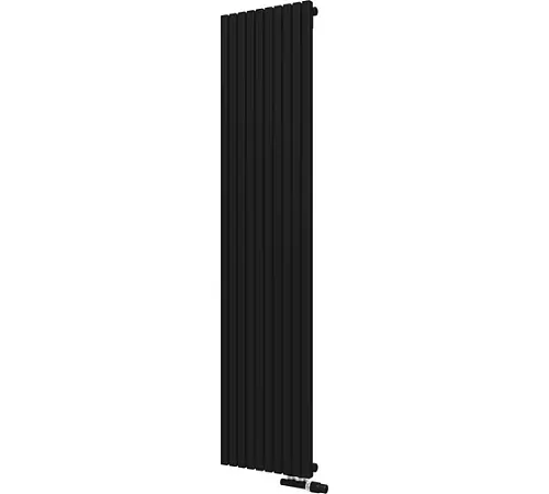 КЗТО QUADRUM 30 V 1- 1750-10 R RAL1T103S9005 Радиатор (черный матовый муар) с нижним подключением