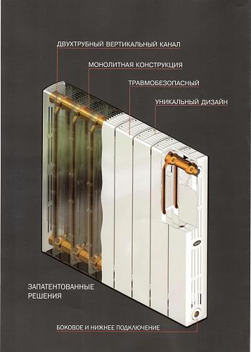 Rifar Supremo 500 - 10 секции титан биметаллический секционный радиатор