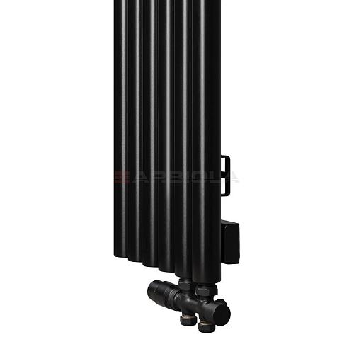 Arbiola Iris 42 V 2200-42-10 секции черный вертикальный радиатор c нижним подключением