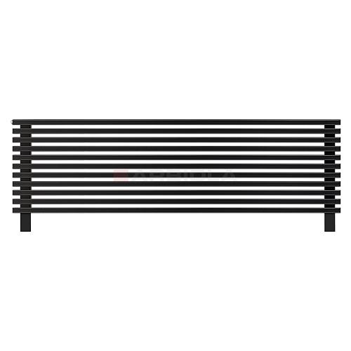 Arbiola Gorizont Compact HZ 1750-63-11 секции черный горизонтальный радиатор c боковым подключением с ножками