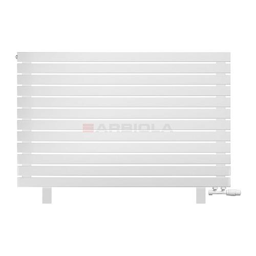 Arbiola Gorizont Liner VZ 1500-36-12 секции белый горизонтальный радиатор c нижним подключением с ножками