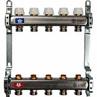 Stout коллекторы для радиаторной разводки без расходомеров нержавеющая сталь