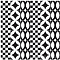 Tagina Deco Dantan Mosaico Schema L Noir-Blanc 30×30 см Напольная плитка