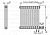 Arbonia 2057 12 секций стальной трубчатый радиатор нижнее подключение