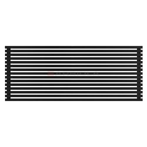 Arbiola Gorizont Ritmo H 2200-40-15 секций чёрный горизонтальный радиатор c боковым подключением