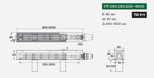 Itermic ITF 80-80-1700 конвектор напольный