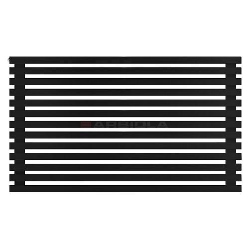 Arbiola Gorizont Ritmo H 1200-40-13 секций чёрный горизонтальный  радиатор c боковым подключением