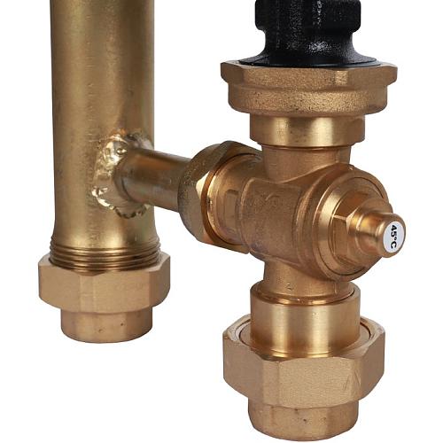 Stout Насосная группа для твердотопливных котлов 1" с насосом Grundfos UPSO 25-65 в теплоизоляции