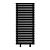 Arbiola Gorizont Liner HZ 750-36-24 секции черный горизонтальный радиатор c боковым подключением с ножками