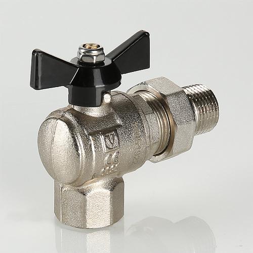 Valtec Perfect 1/2" Кран шаровой внутренняя/наружная резьба угловой с полусгоном