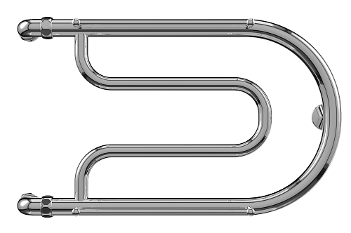 Terminus Фокстрот 1" БШ 320х700 Водяной полотенцесушитель 