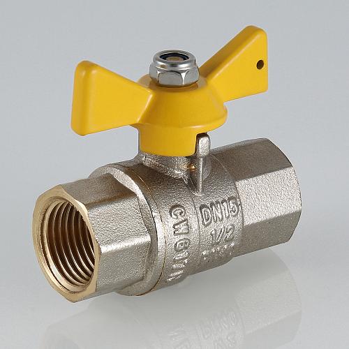 Valtec Valgas 3/4" Кран шаровый газовый внутренняя/внутренняя резьба рукоятка бабочка