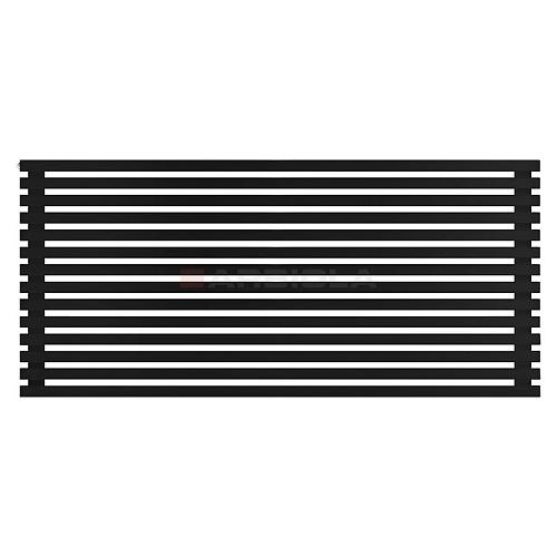 Arbiola Gorizont Ritmo H 2000-40-14 секций чёрный горизонтальный  радиатор c боковым подключением